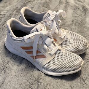 Adidas Women's White and Bronze Athletic Shoes